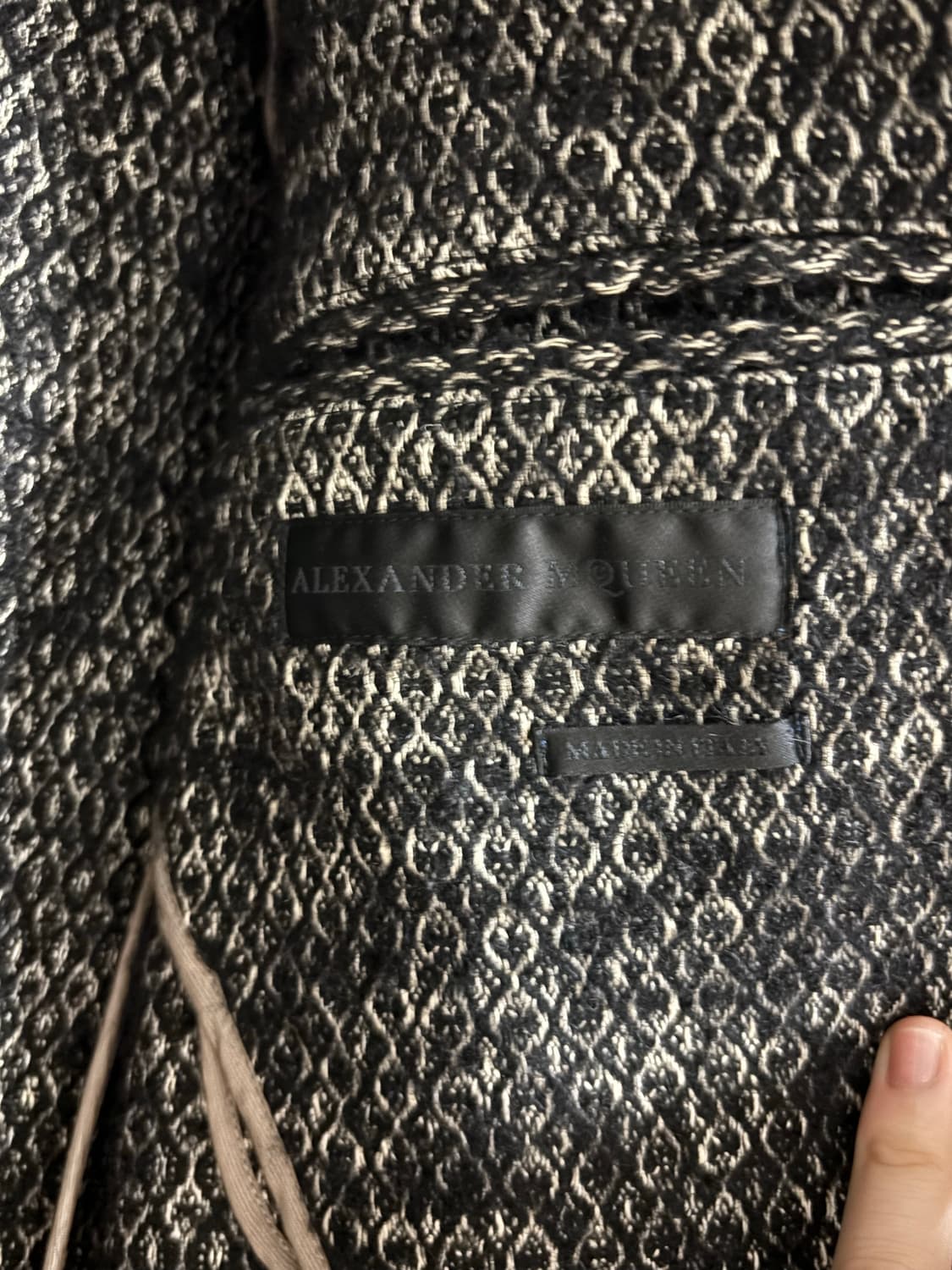 알렉산더 맥퀸 트위드 노치드칼라 블레이저 판매합니다 상품이미지5