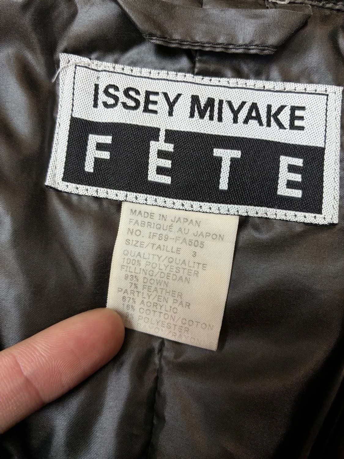 이세이미야케 00's FETE 라인 경량 카라 롱 패딩 PN5594 상품이미지7