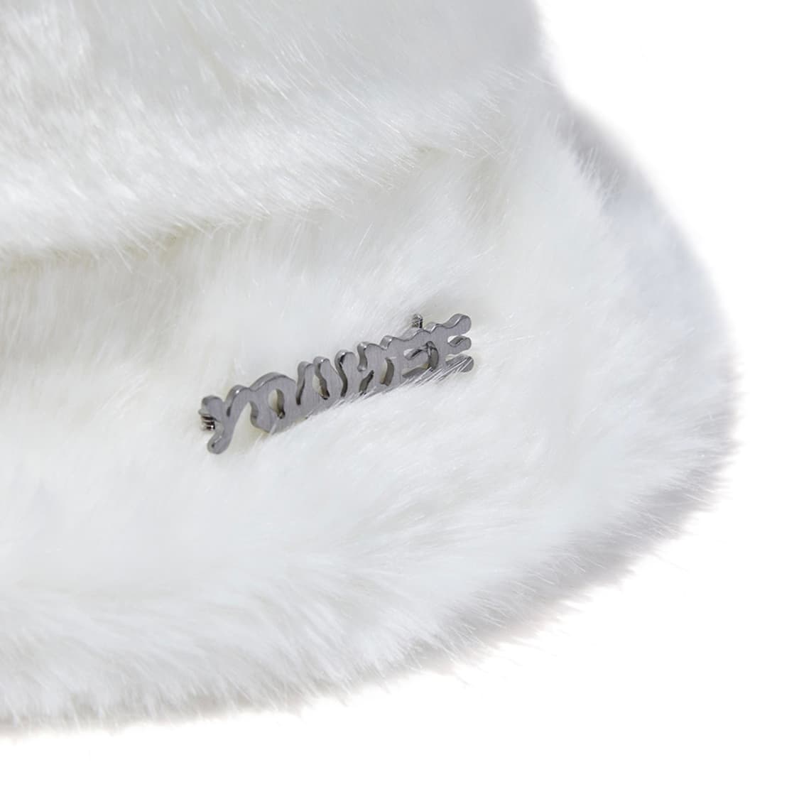 [새상품] 유희 퍼 버킷햇 화이트 상품이미지3