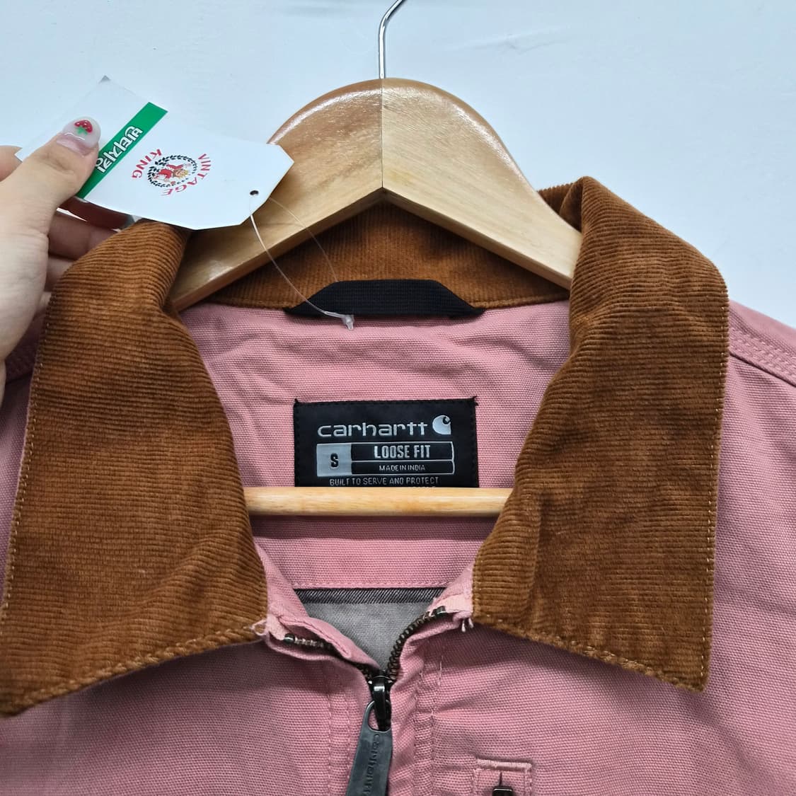 칼하트 핑크색 더스키 디트로이트 자켓 여성 S 상품이미지3