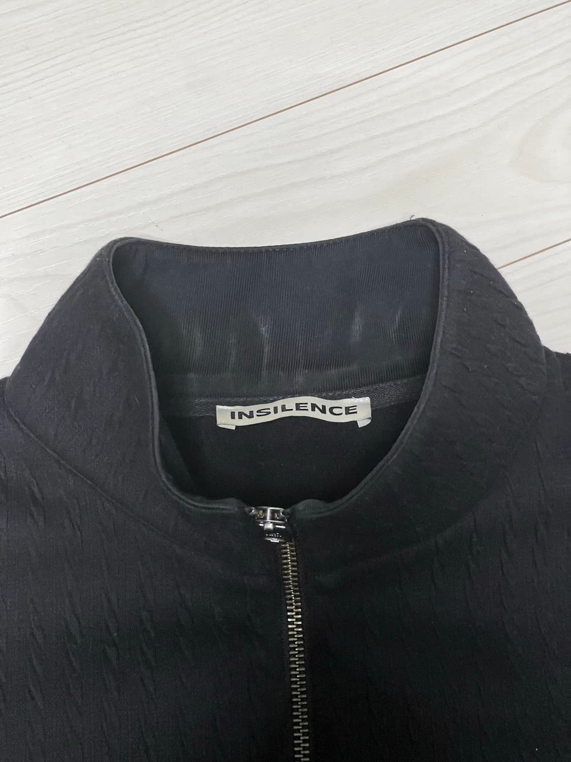 인사일런스 케이블 저지 플리스 집업 BLACK L 상품이미지6