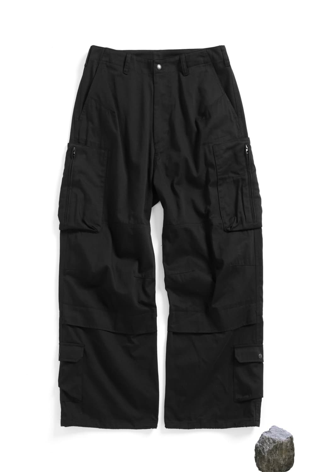 해칭룸 zip cargo workpants black 상품이미지1