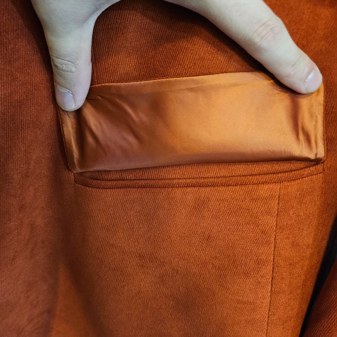 105 (XL) 스웨이드 콤비 자켓 마의 상품이미지4