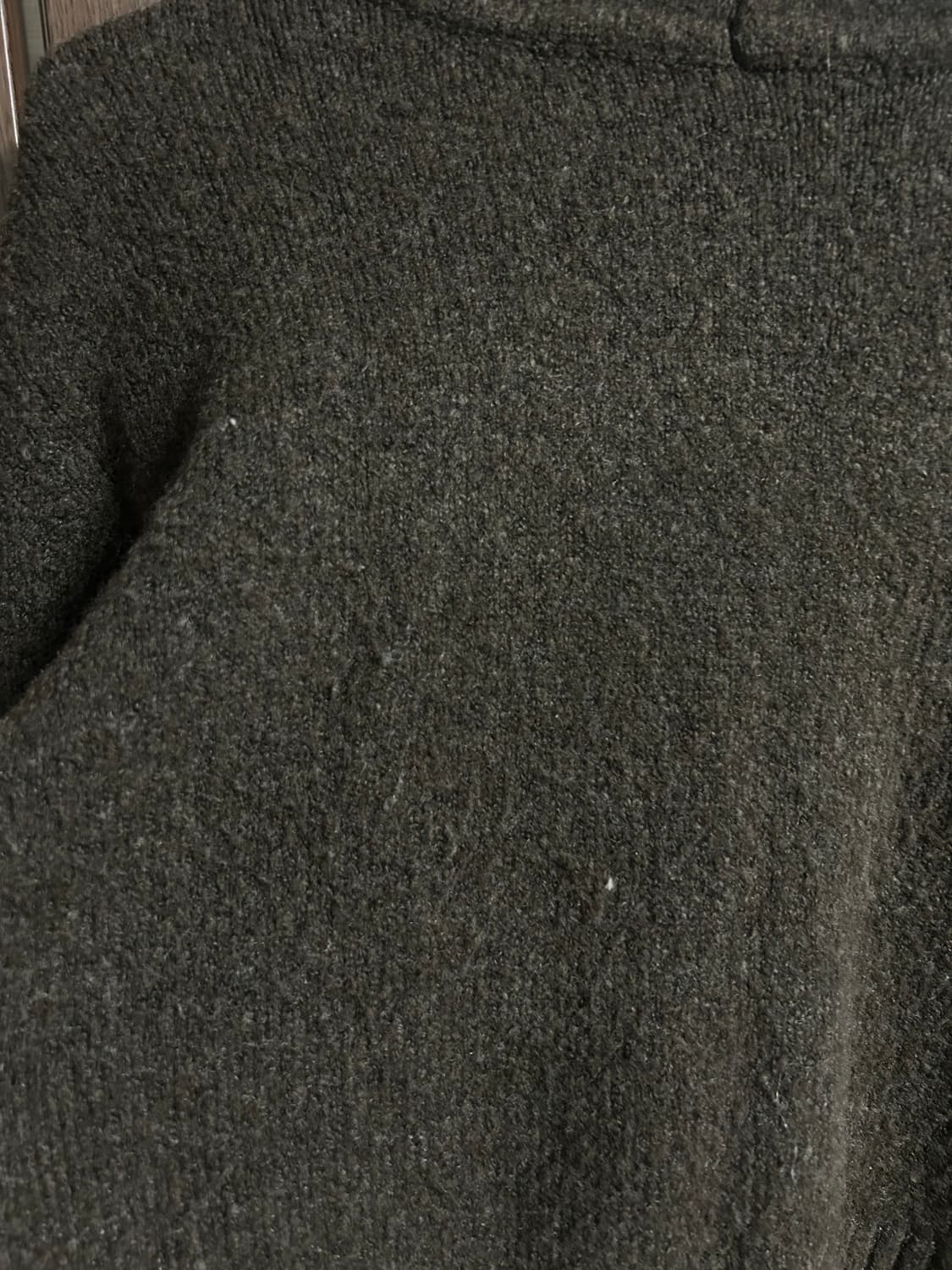 파르티멘토 컷 아웃 워머 니트 후디 탑 브라운 상품이미지2