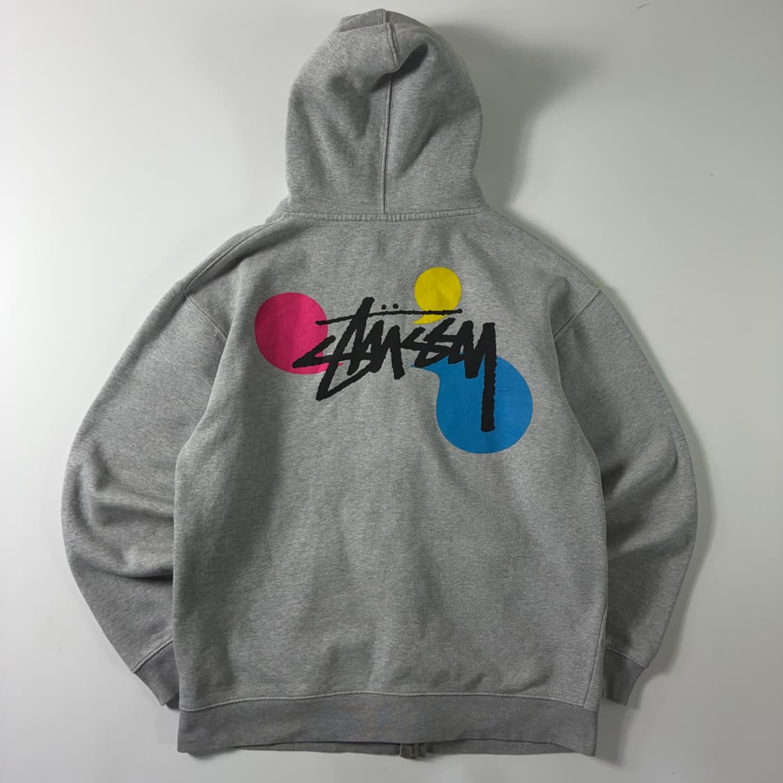 Stussy  스투시 00,s 그래픽 파커 그레이 후드집업  상품이미지2