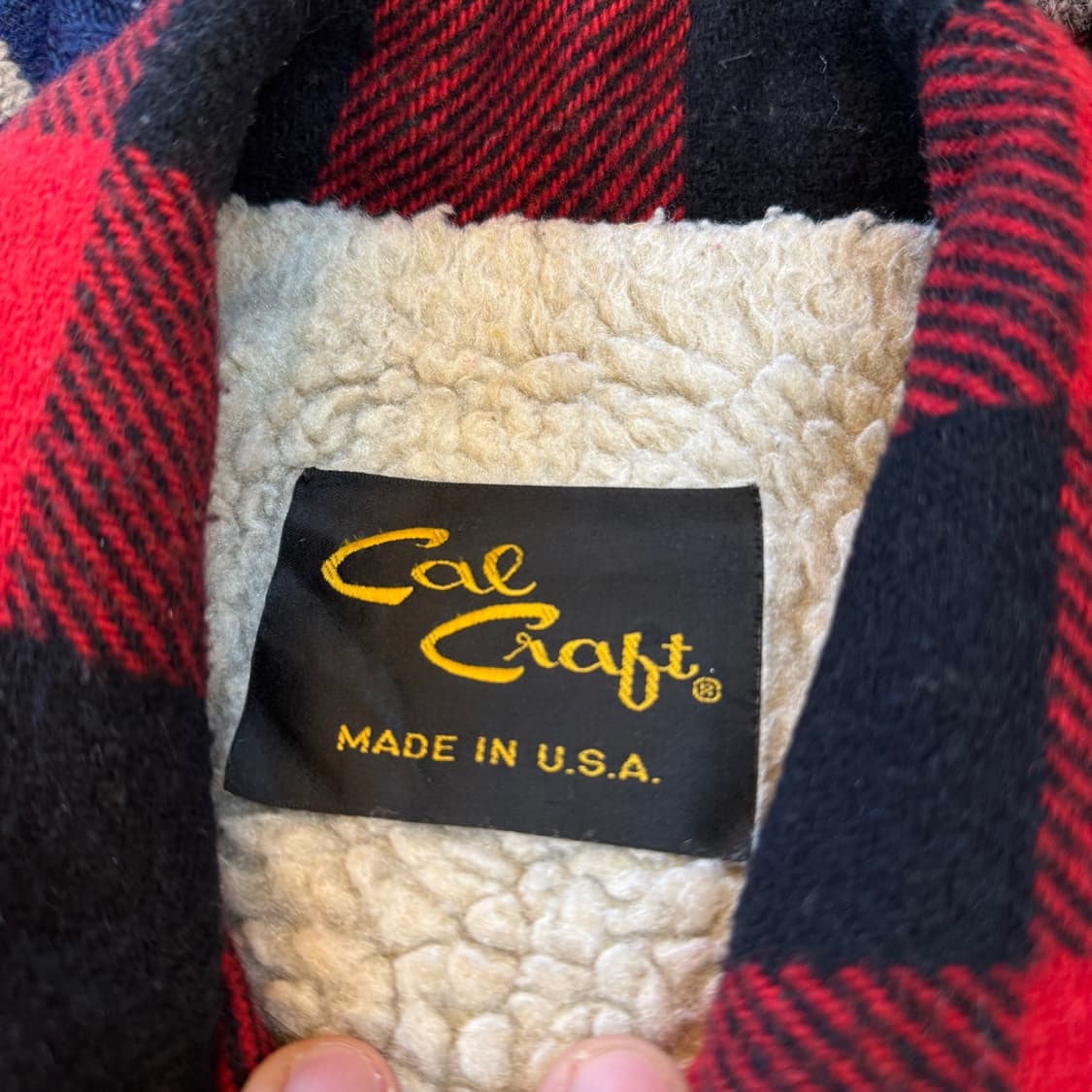 칼 크래프트 미국 빈티지 버팔로 체크 집업 USA 자켓 상품이미지7