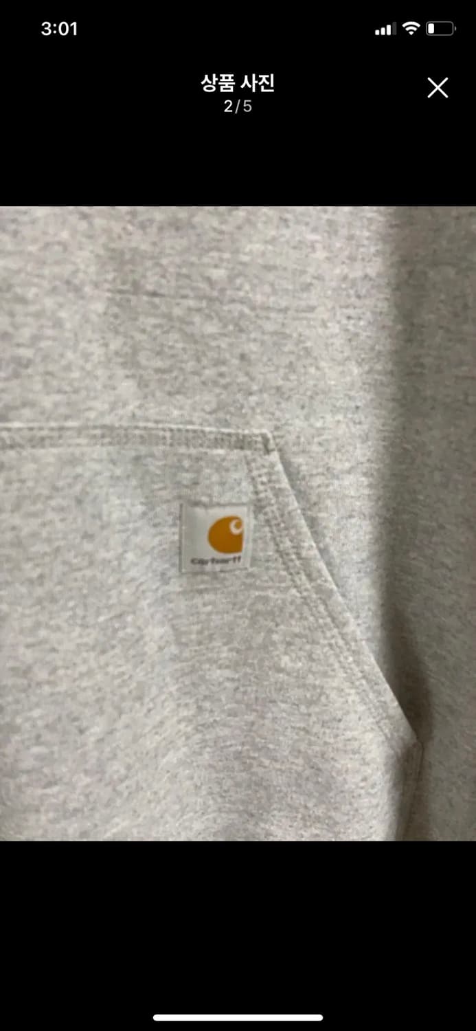 [CARHARTT] 칼하트 루즈핏 후드티셔츠 S사이즈 상품이미지2