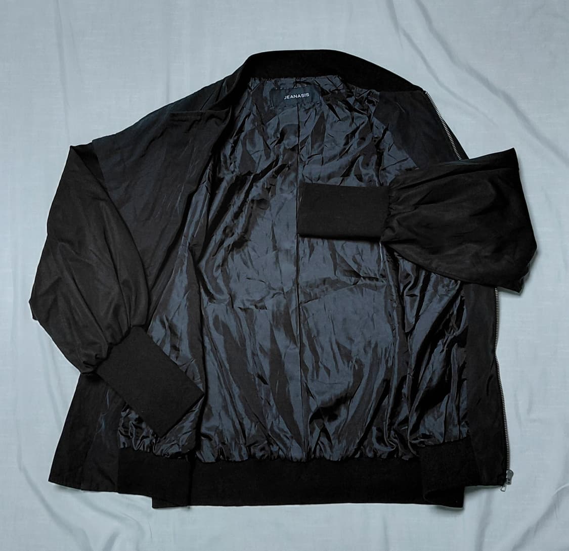 [JEANASIS] 지나시스 오버핏 항공 점퍼 (F사이즈/블랙) 상품이미지6