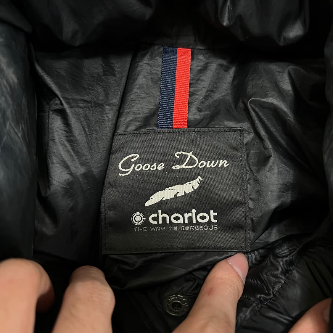 chariot 채리엇 여성 구스다운 롱패딩 점퍼 [블랙] M/95 상품이미지4