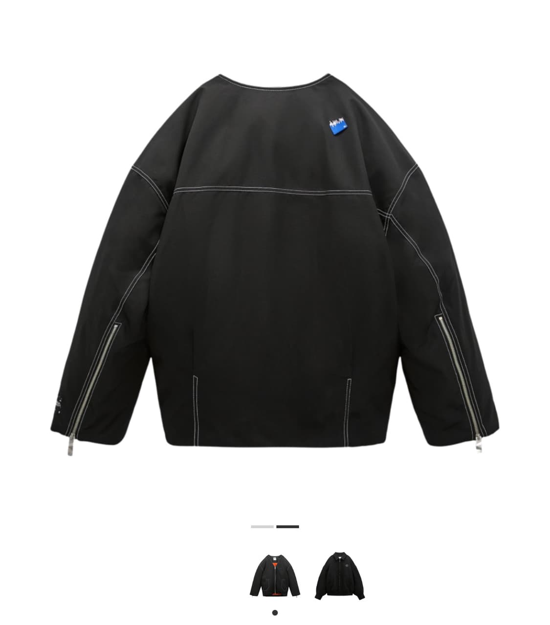 자라 x 아더에러 오버사이즈 봄버 자켓 블랙 상품이미지2