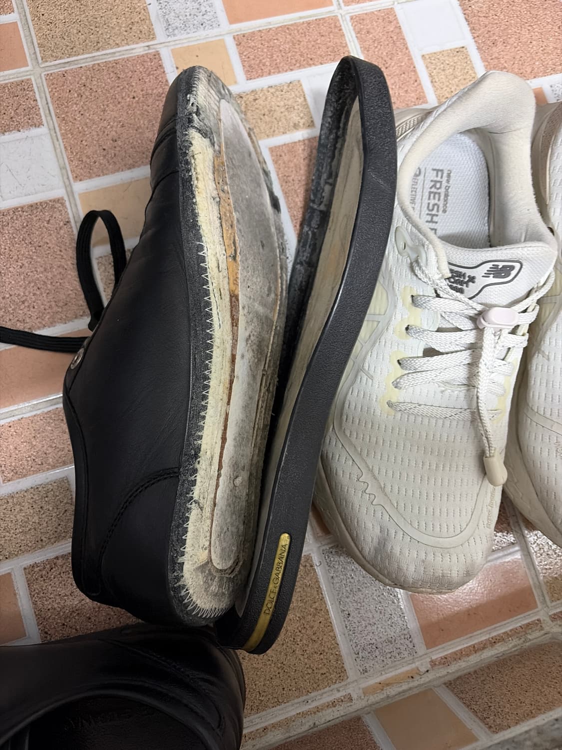 (실착있음)돌체엔가바나 레더 스니커즈 상품이미지8