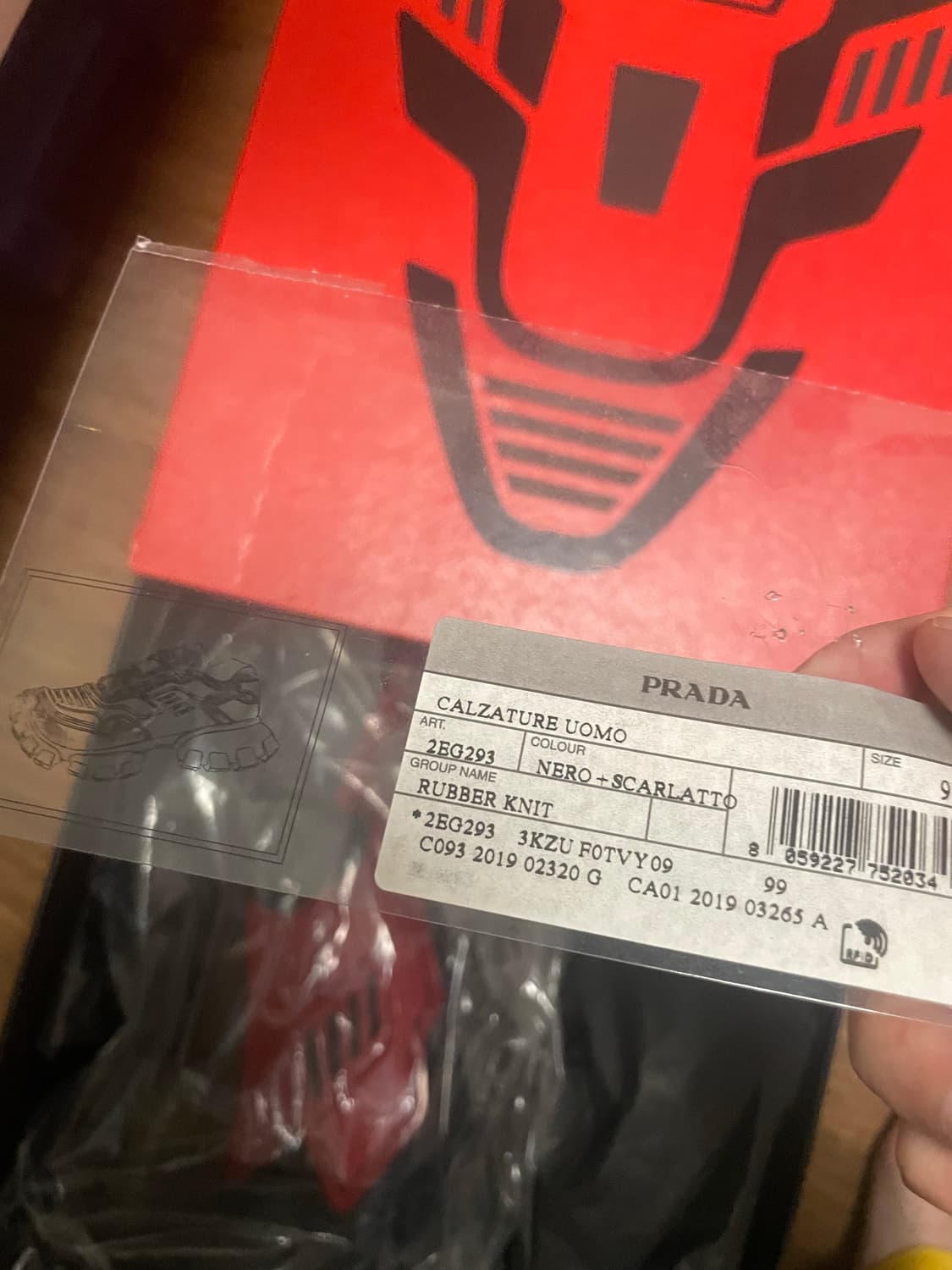 프라다 썬더 클라우드 버스트 uk9 새상품 280 운동화 스니커즈 상품이미지8