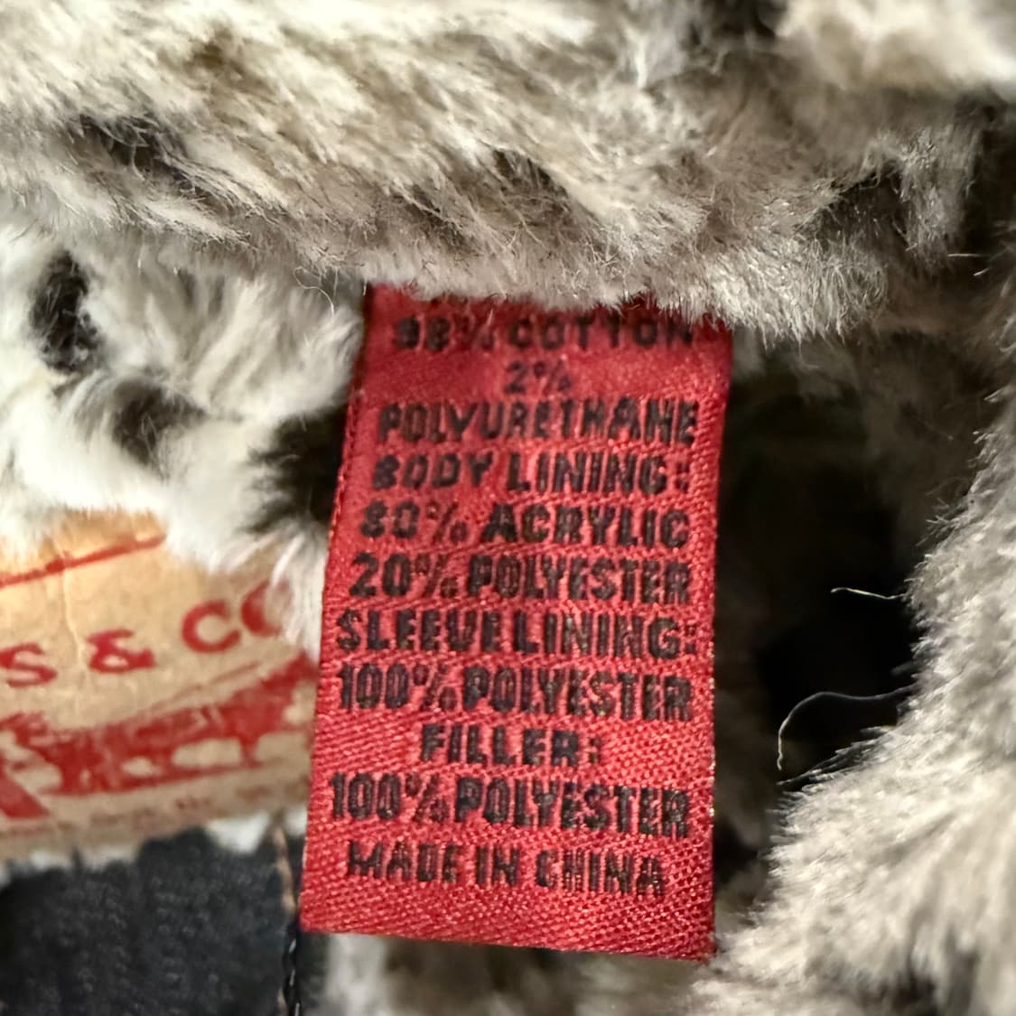 리바이스 호피 흑청 데님 청 자켓 90 상품이미지6