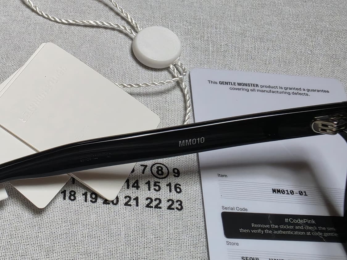 젠틀몬스터 메종 마르지엘라 MM010 블랙 상품이미지6