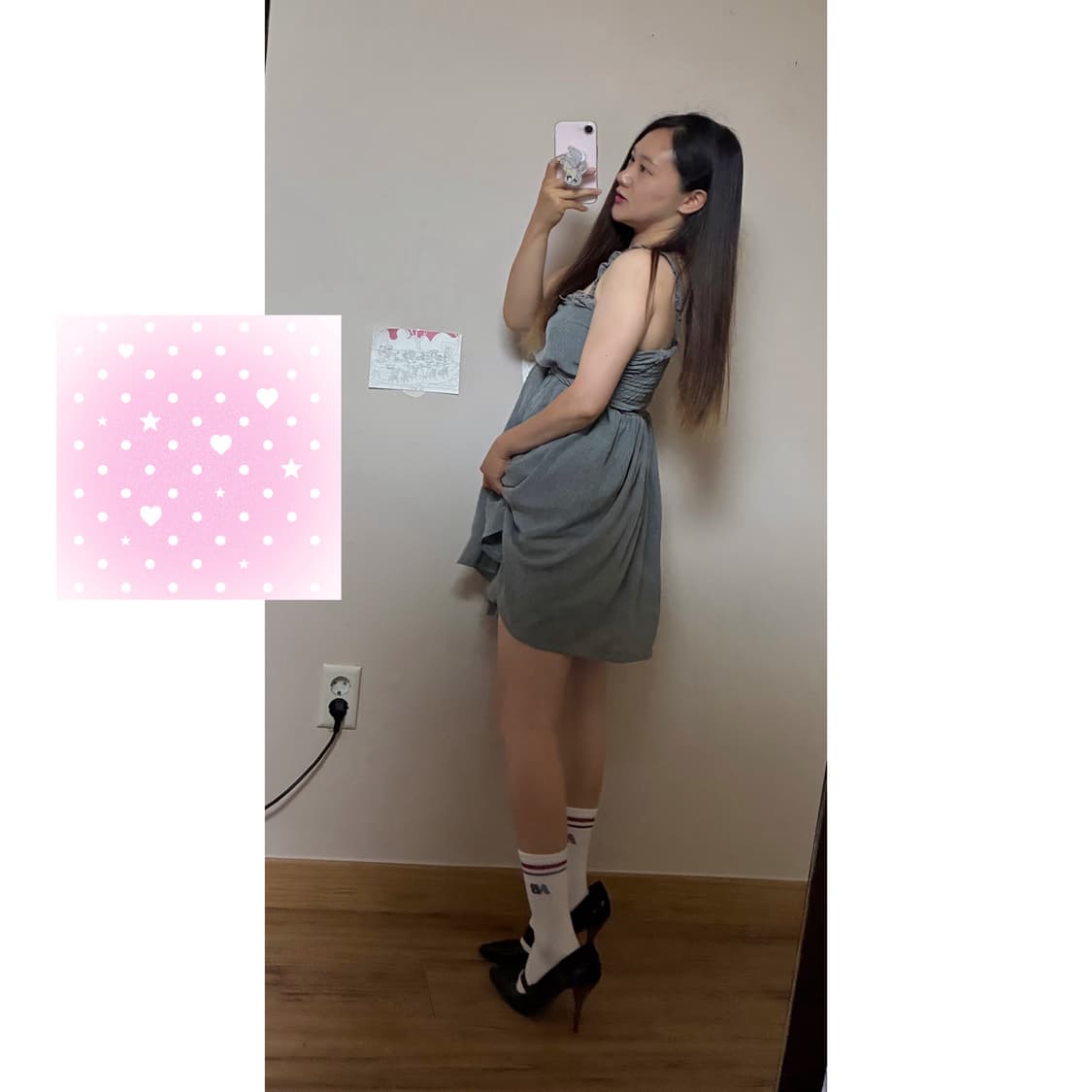 랑방 에나멜 블랙 힐 🗻 상품이미지2