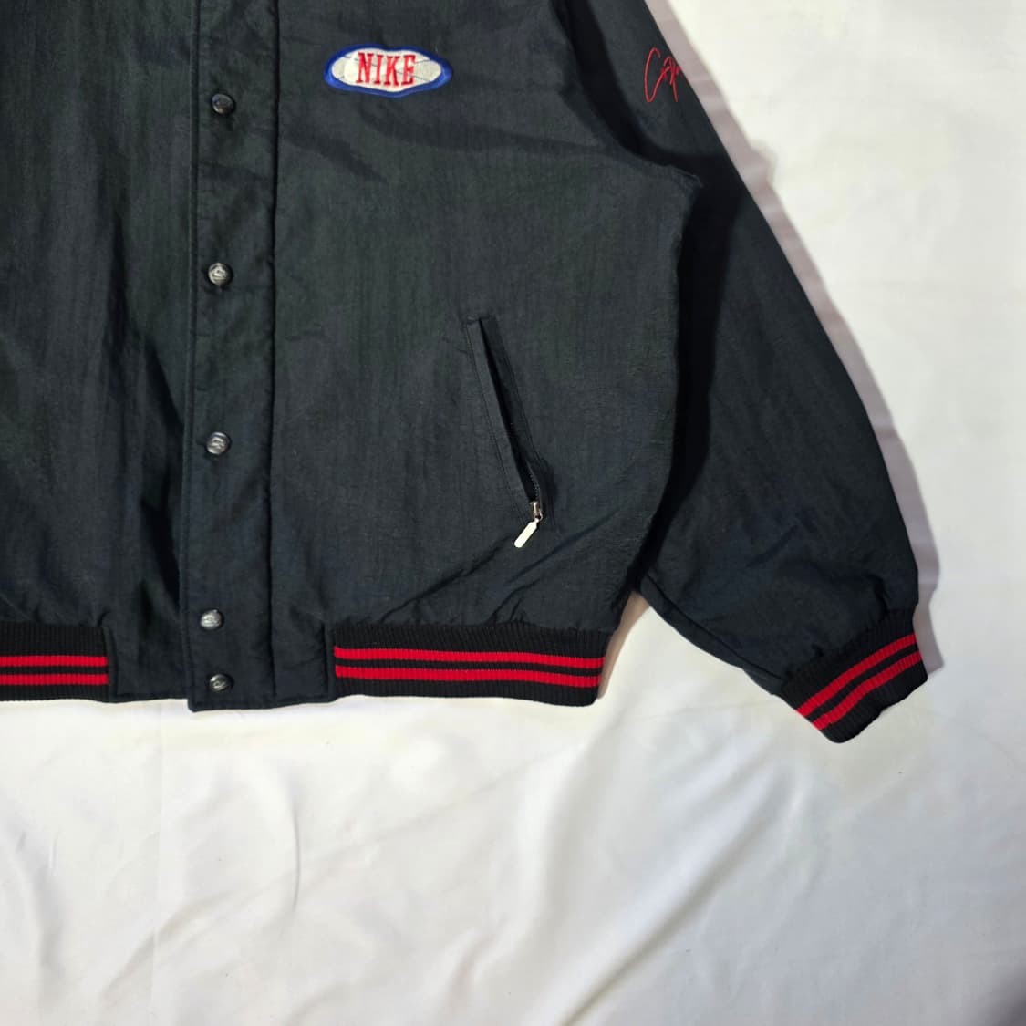 [105]나이키 90s 올드스쿨 박찬호 바시티 자켓 블랙 상품이미지4