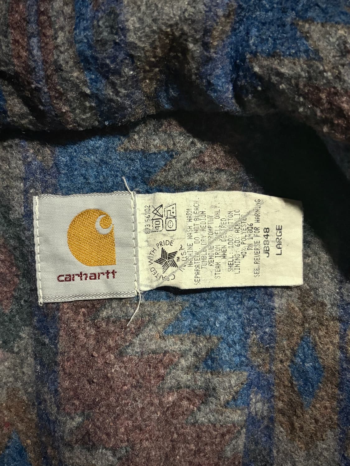 90s 칼하트 아즈텍 액티브 JB848 L USA🇺🇸 상품이미지8