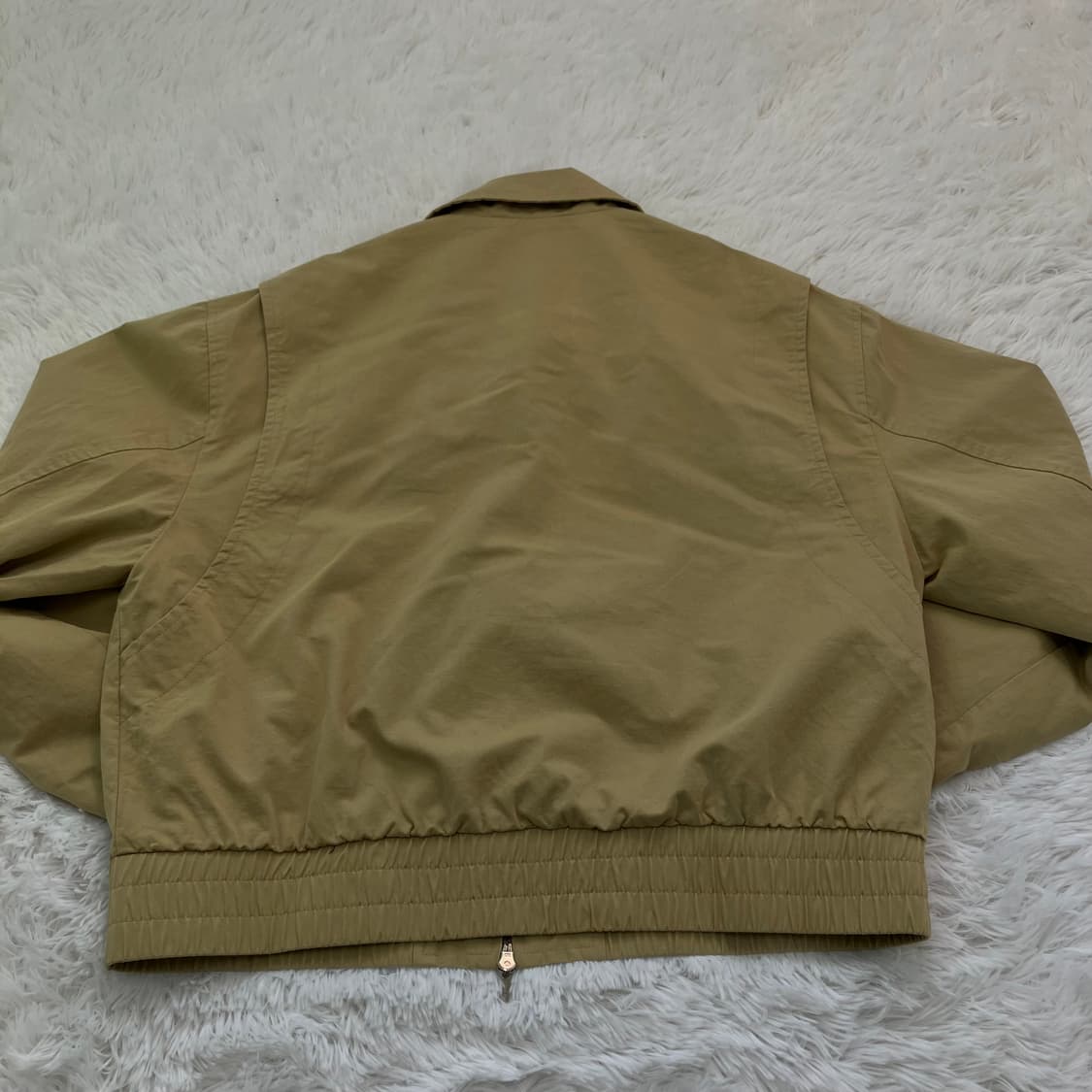 빈티지 베이지 크롭 블루종 759 y2k 스트릿 갸루 펑키 일본빈티지 상품이미지3