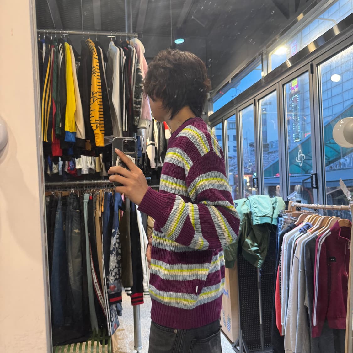 오베이 스트라이프 니트 상품이미지3