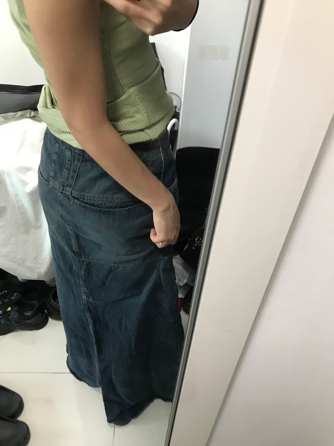 빈티지 맥시 롱 데님SK 상품이미지8