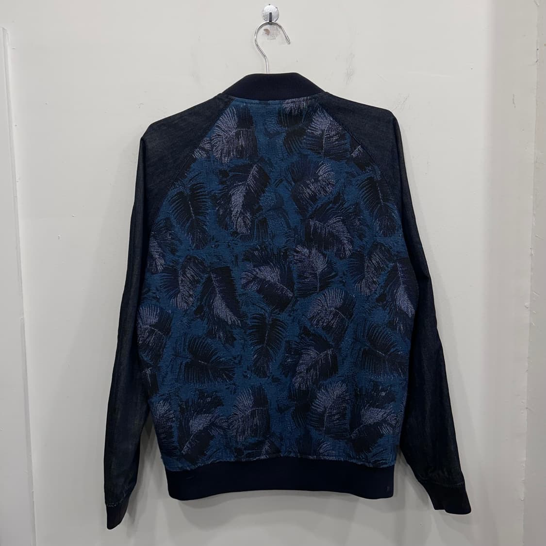 자라 데님웨어 자수 래글런 숄카라 스타디움 자켓 상품이미지5