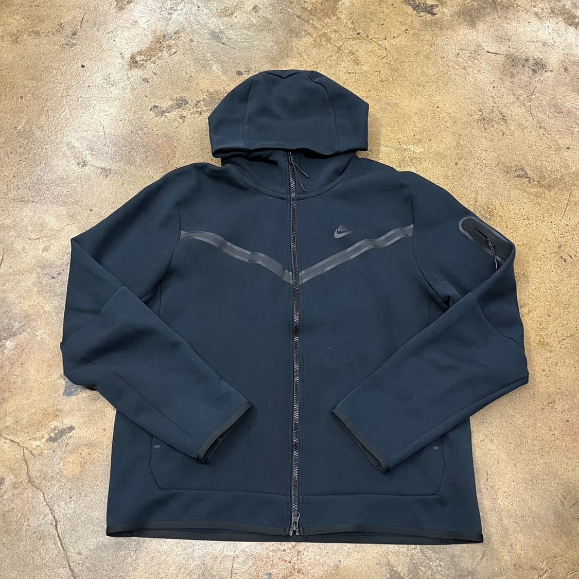 [정품/XL] 나이키 테크 플리스 후드집업 블랙 b14 상품이미지2