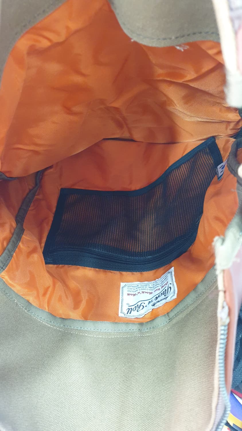 팩큰롤 캔버스 가죽 롤탑 백팩 상품이미지6