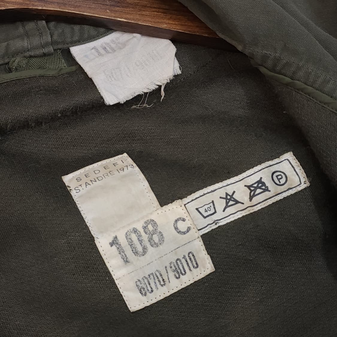 빈티지 프랑스군 m64 밀리터리 모즈파카 올리브 그린 페이딩 108c 상품이미지10