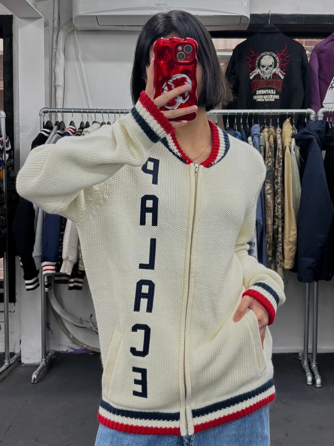 팔라스 버트 니트 집업 상품이미지1