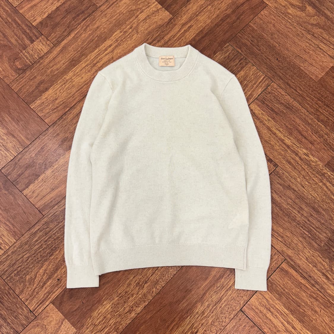 95 ZIOZIA 지오지아 캐시미어 100 아이보리 니트  상품이미지1