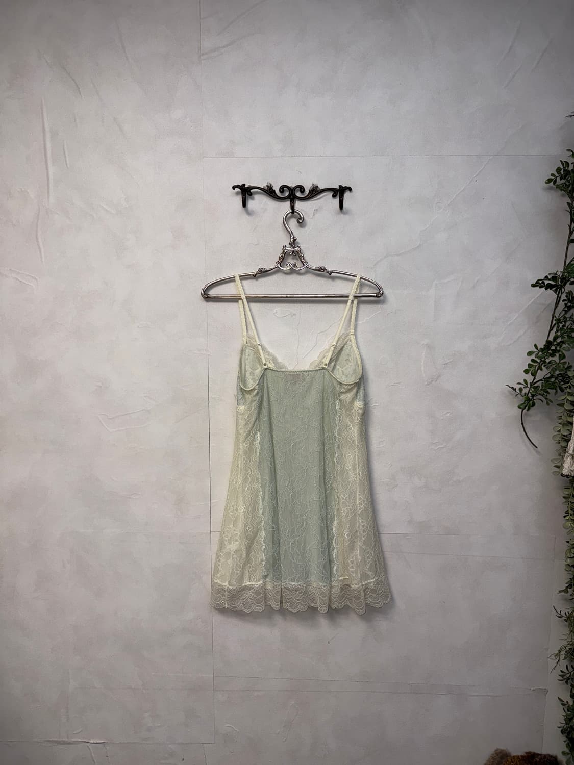 Eblin mint fairy floral lace slip ops 상품이미지5