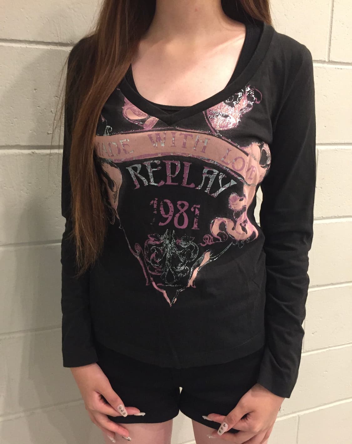 “Replay Punk V-neck Long-sleeve 상품이미지1
