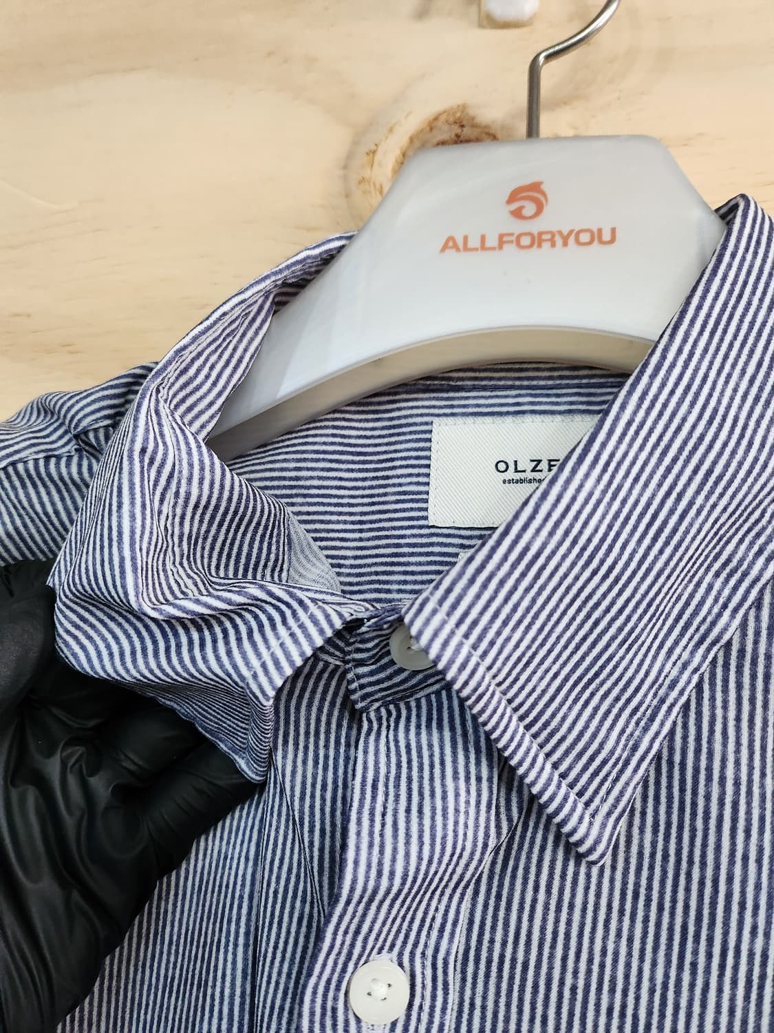407) 올젠 스트라이프 반팔 셔츠 상품이미지4