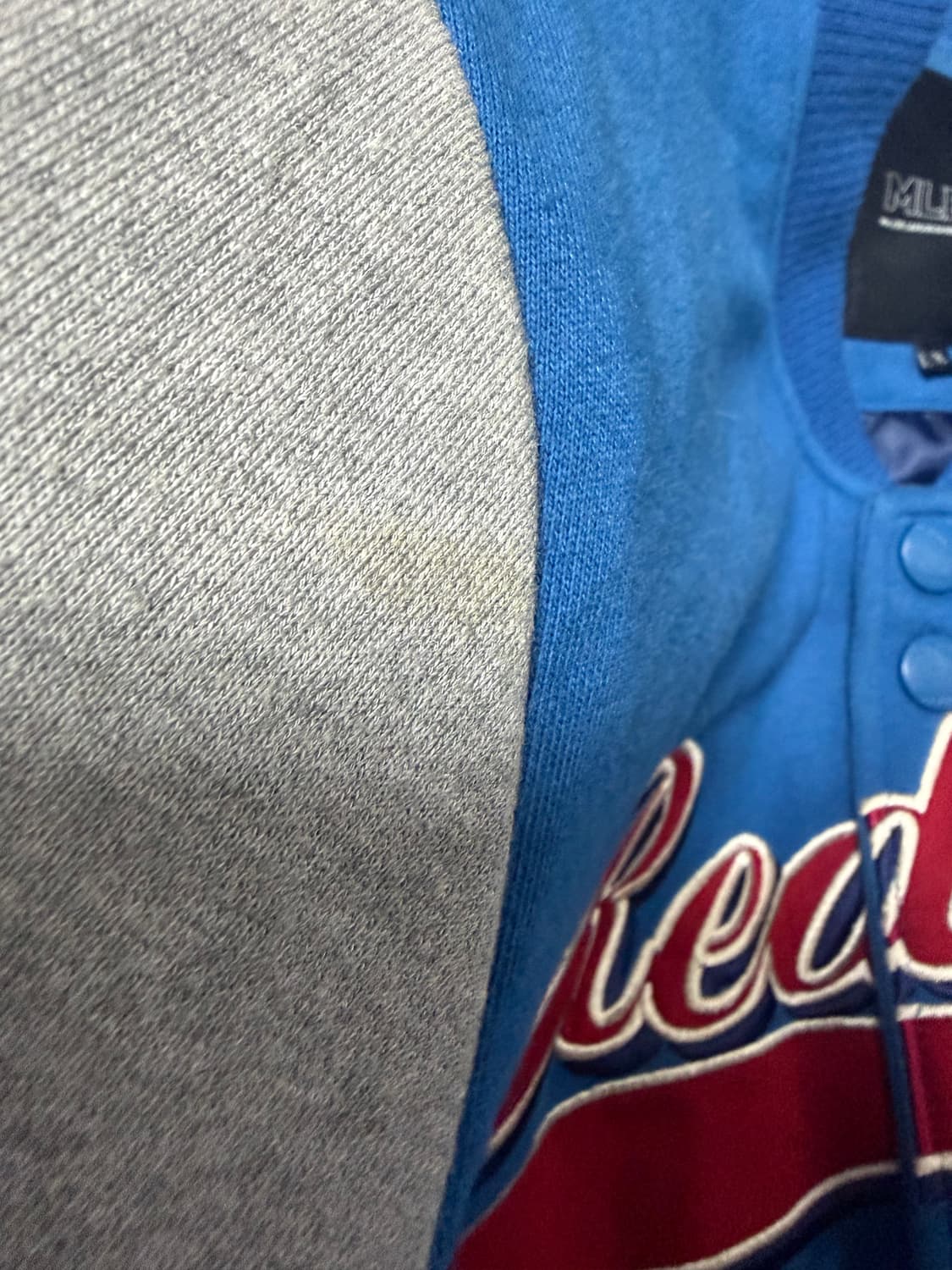 MLB 보스턴 레드삭스 로고 배색 바시티 자켓 상품이미지9