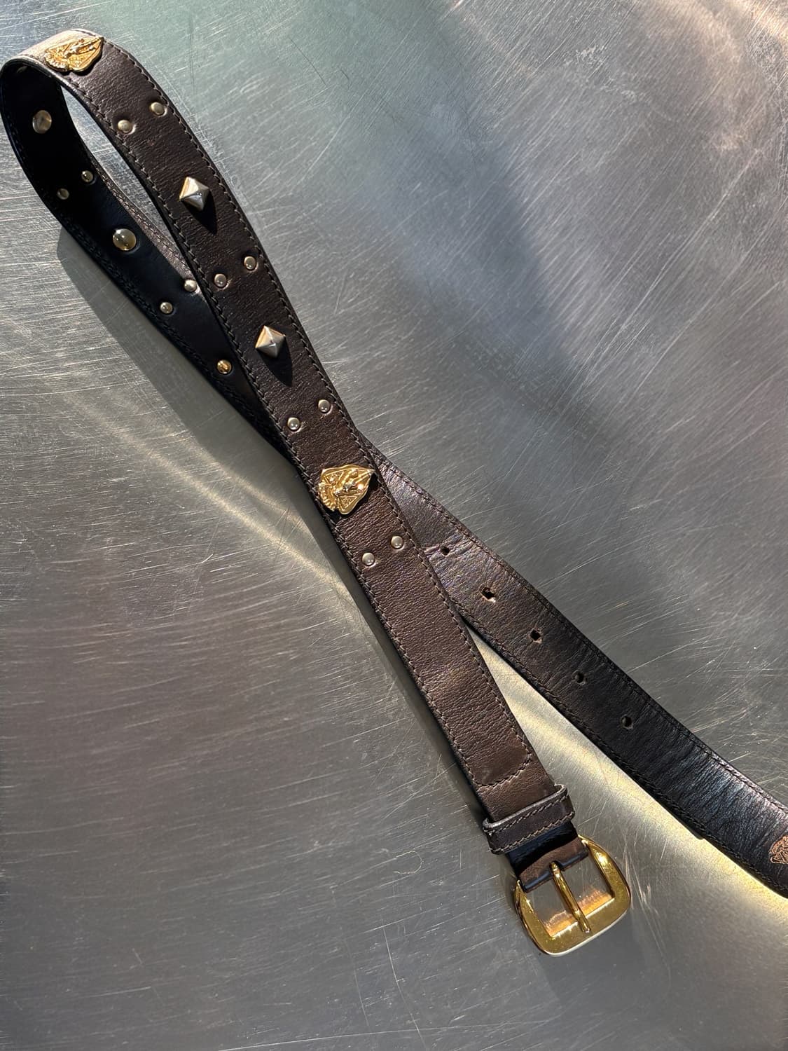 Gucci gold stud belt 상품이미지4