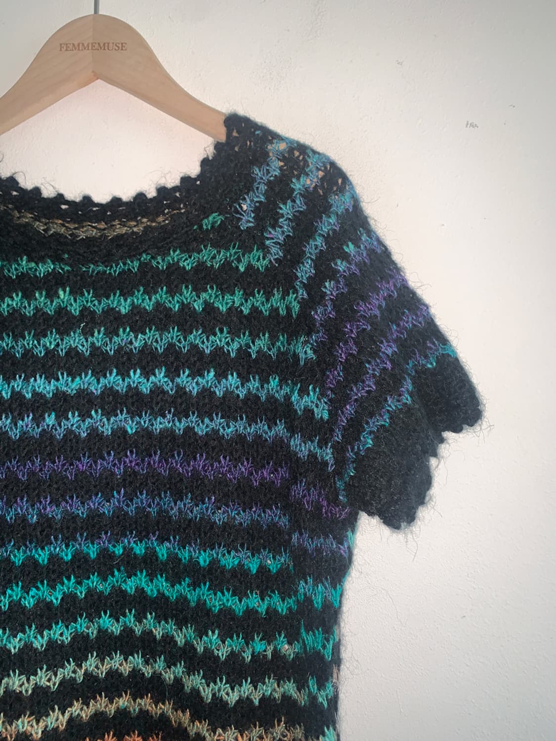 Rainbow short sleeve knit 상품이미지3