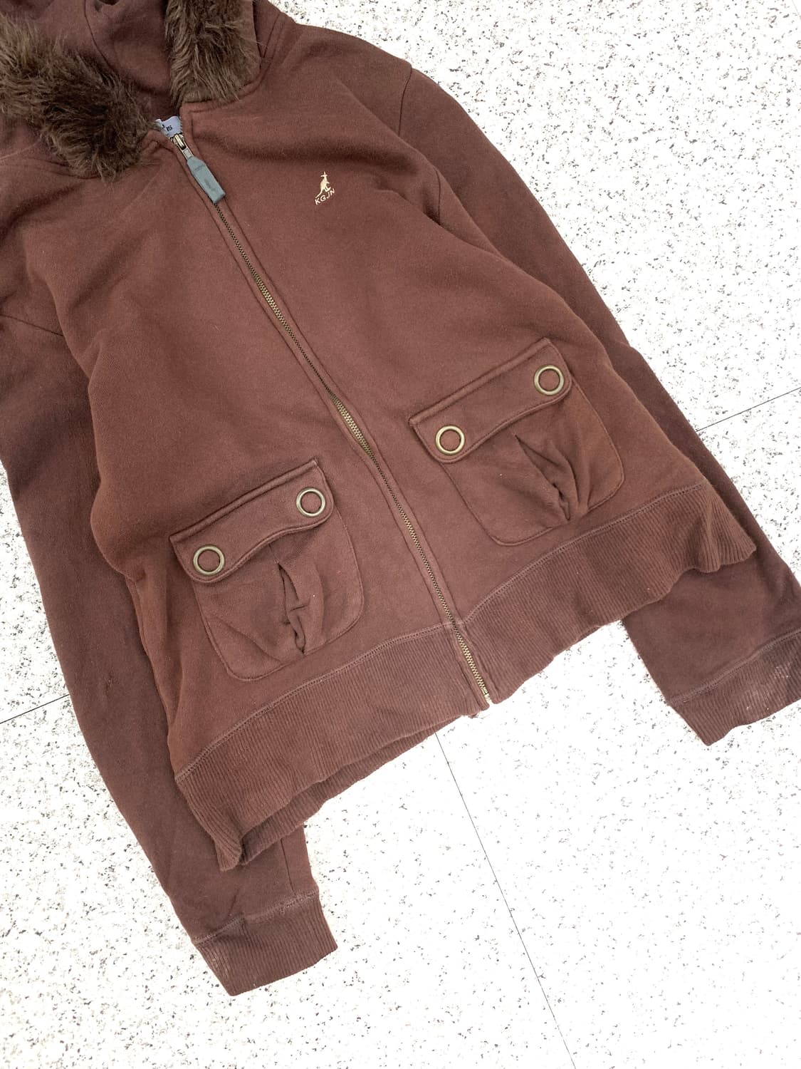 Kangol fur hoodie 상품이미지7