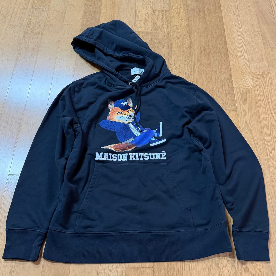 새상품) 메종키츠네 드레스드 폭스 후드티 블랙 (S) 상품이미지2