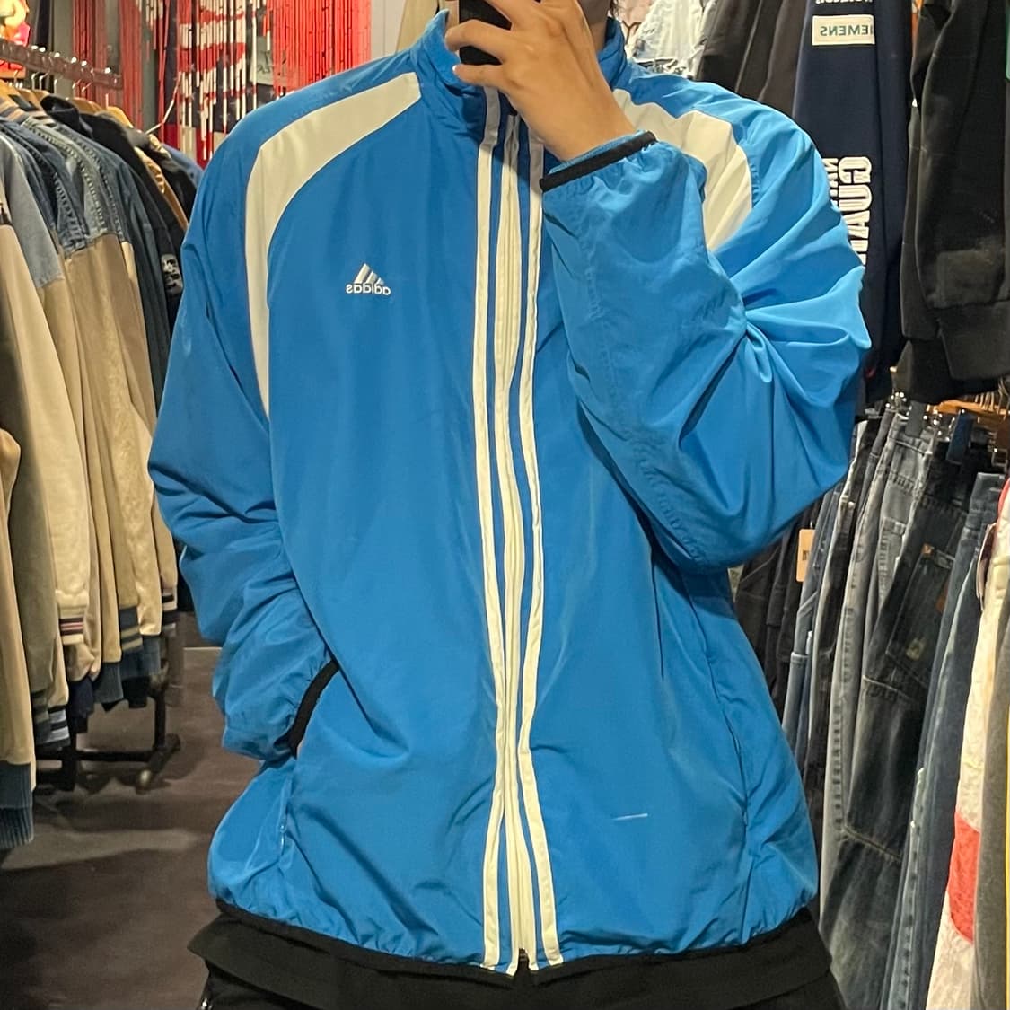 [IM] adidas 아디다스 스카이블루 바람막이 상품이미지3