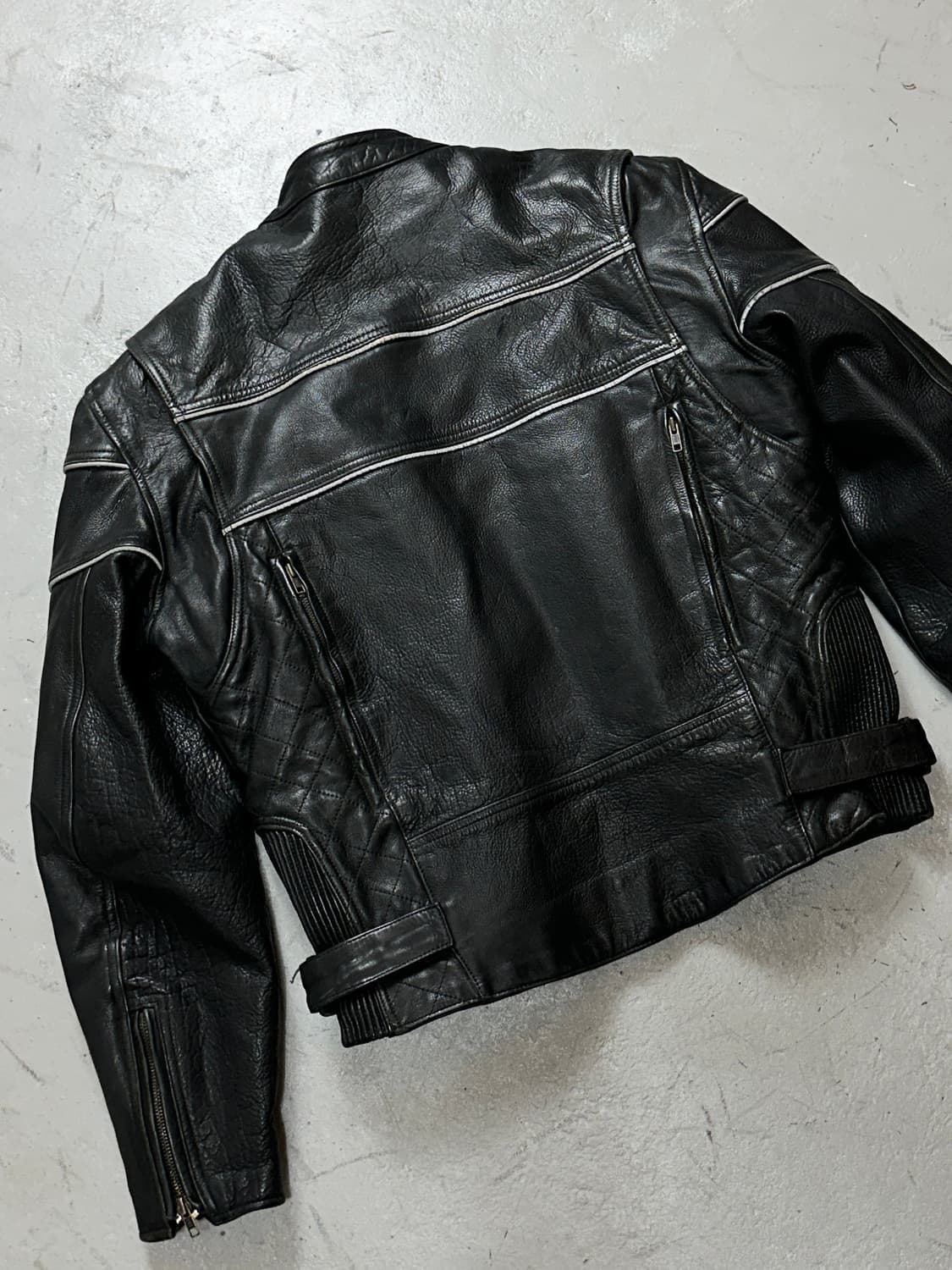 00's 빈티지 그레인 레더 자켓 빈티지 라이더 자켓 상품이미지6