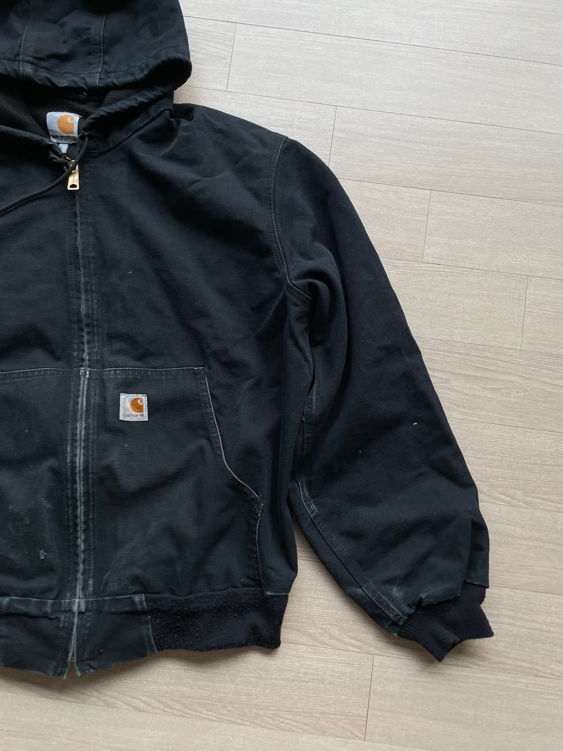 칼하트 j131 BLK 블랙 액티브 자켓 샌드스톤 carhart 상품이미지6