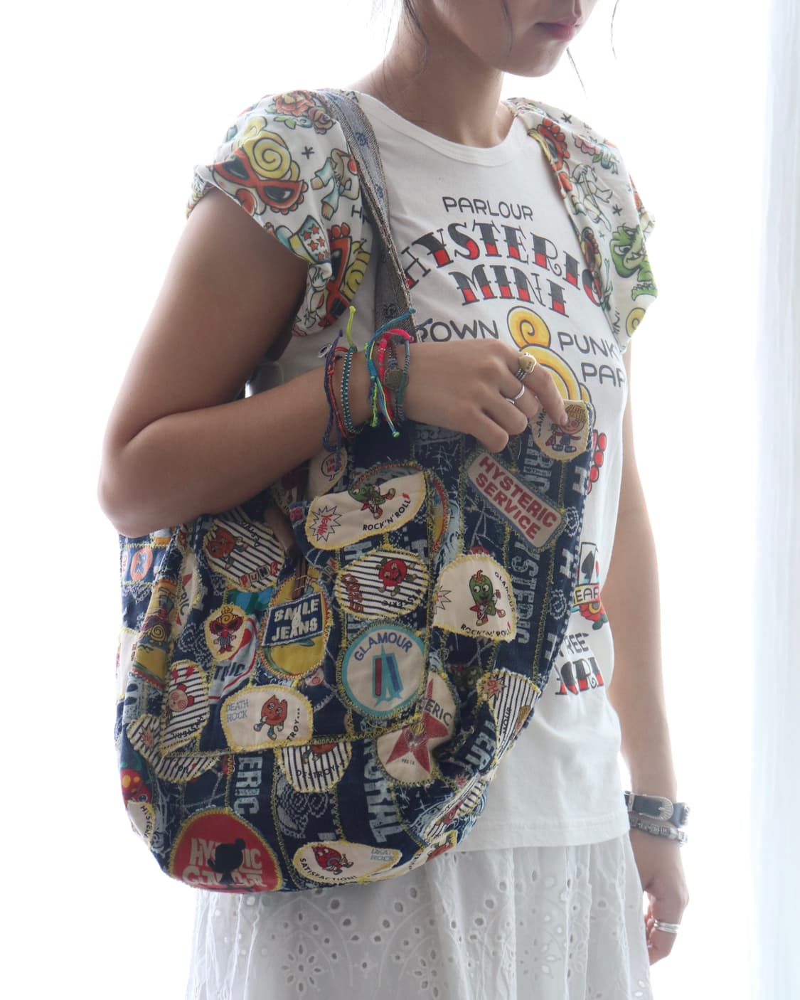 [Hysteric Mini] Patchwork Denim Tote Bag 상품이미지10