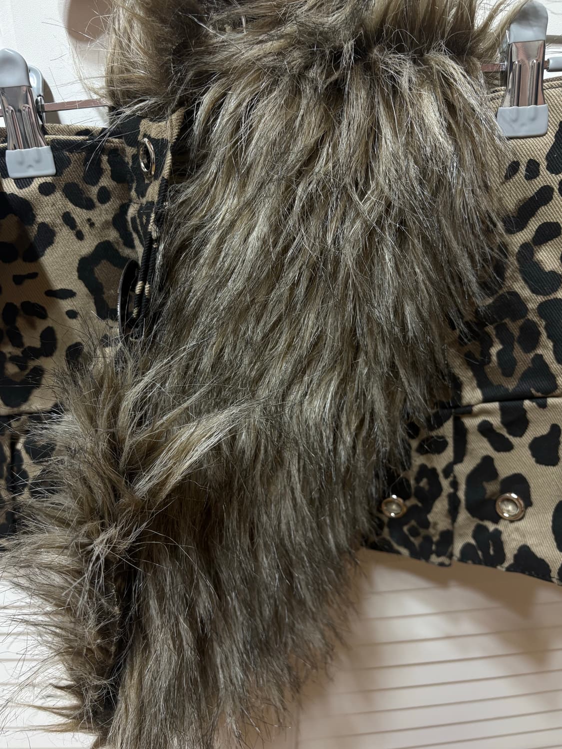 호피 갸루 퍼벨트 스커트  상품이미지1