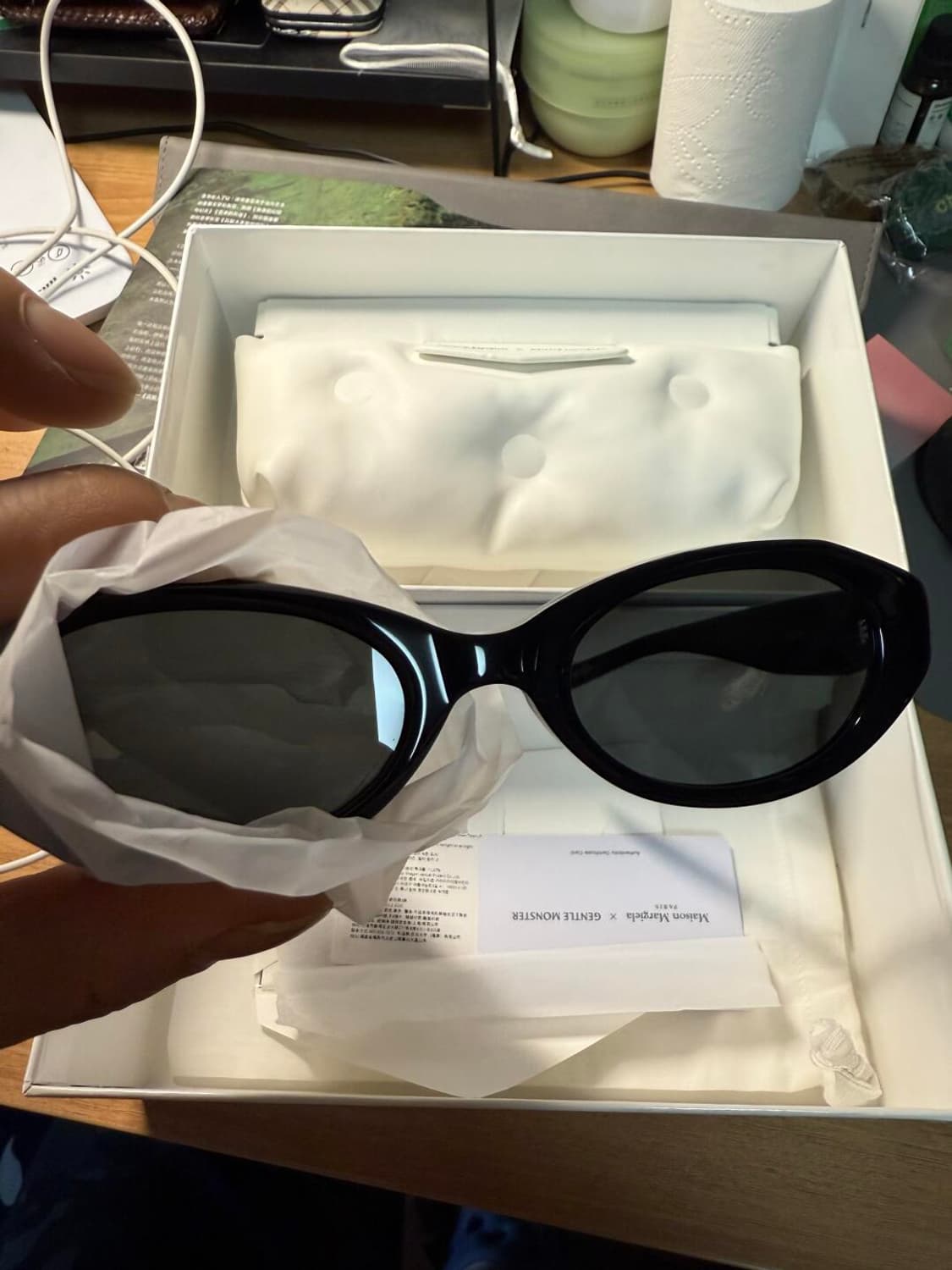 젠틀 몬스터 x 메종 마르지엘라 MM204 블랙 그레이 상품이미지1