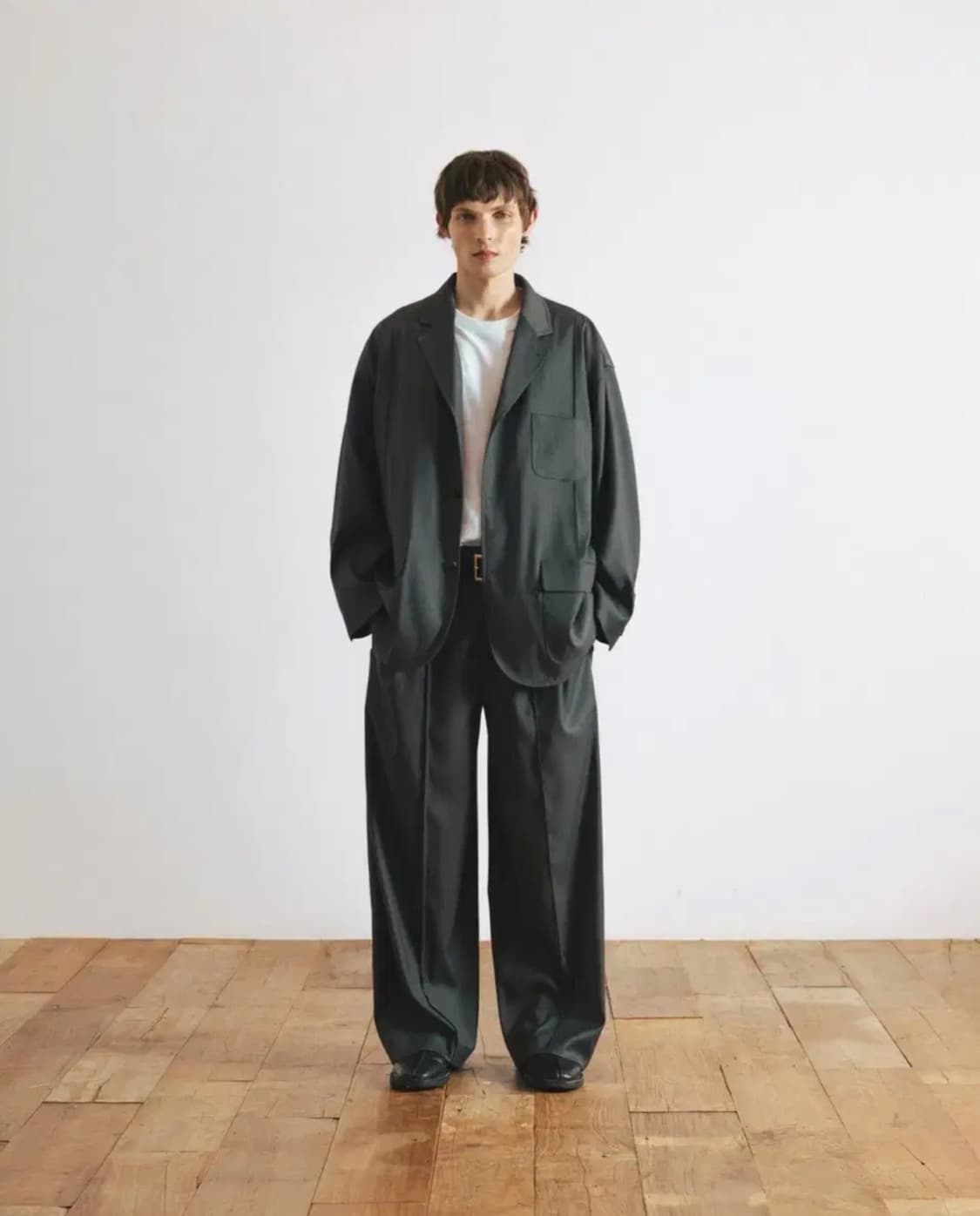 앵글런 핀턱 트라우저 상품이미지1