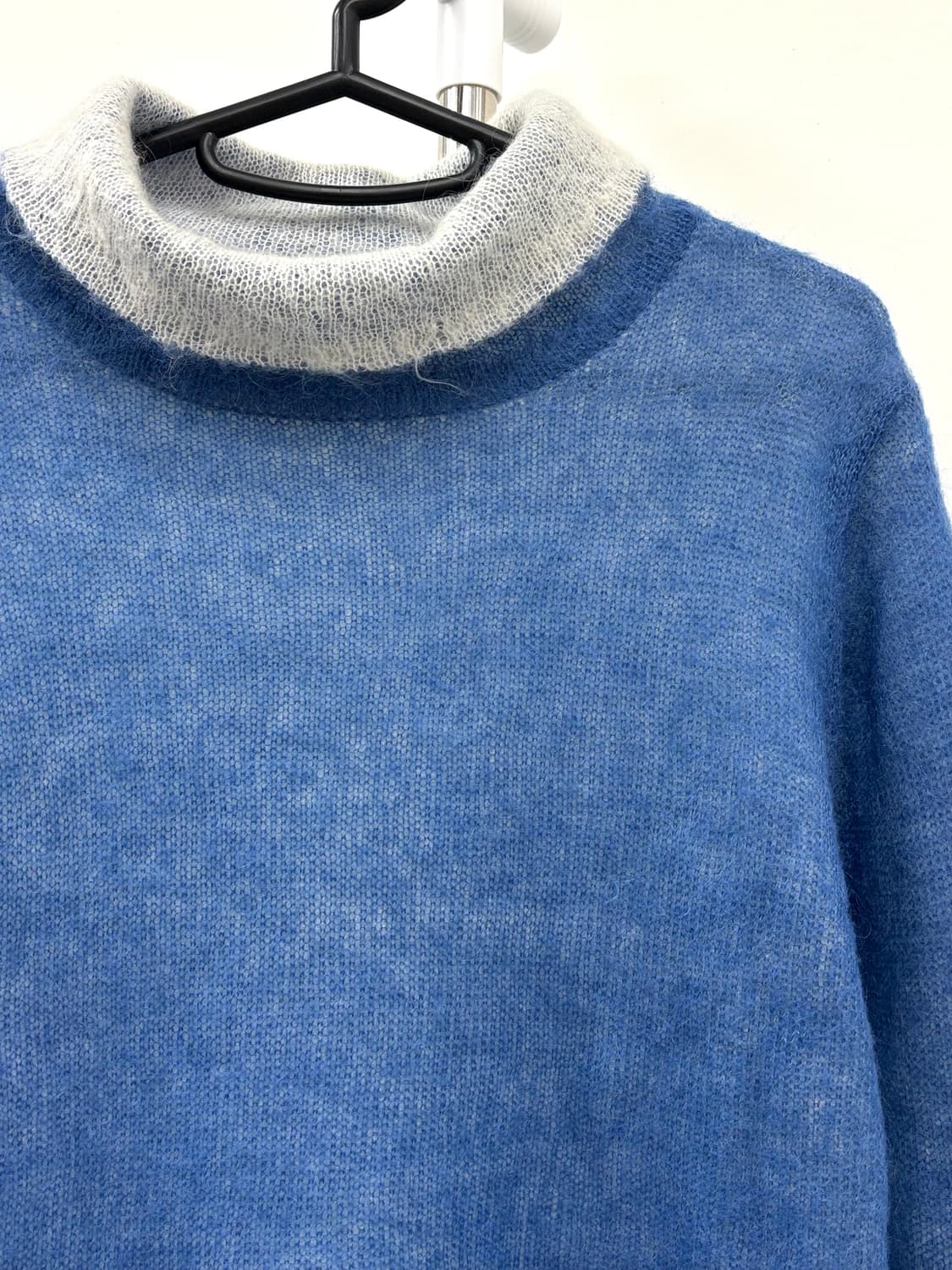 빈티지 모헤어 블루 롱슬리브 상품이미지2