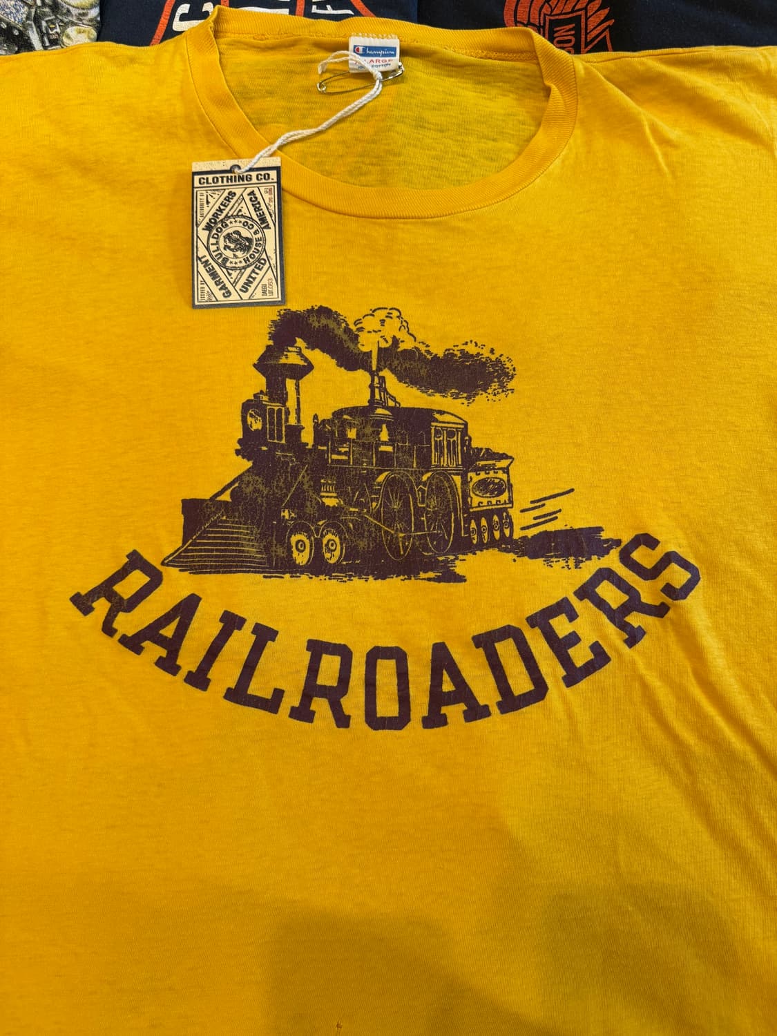 80s 챔피온 RAILROADERS 티셔츠 (XL) 상품이미지3