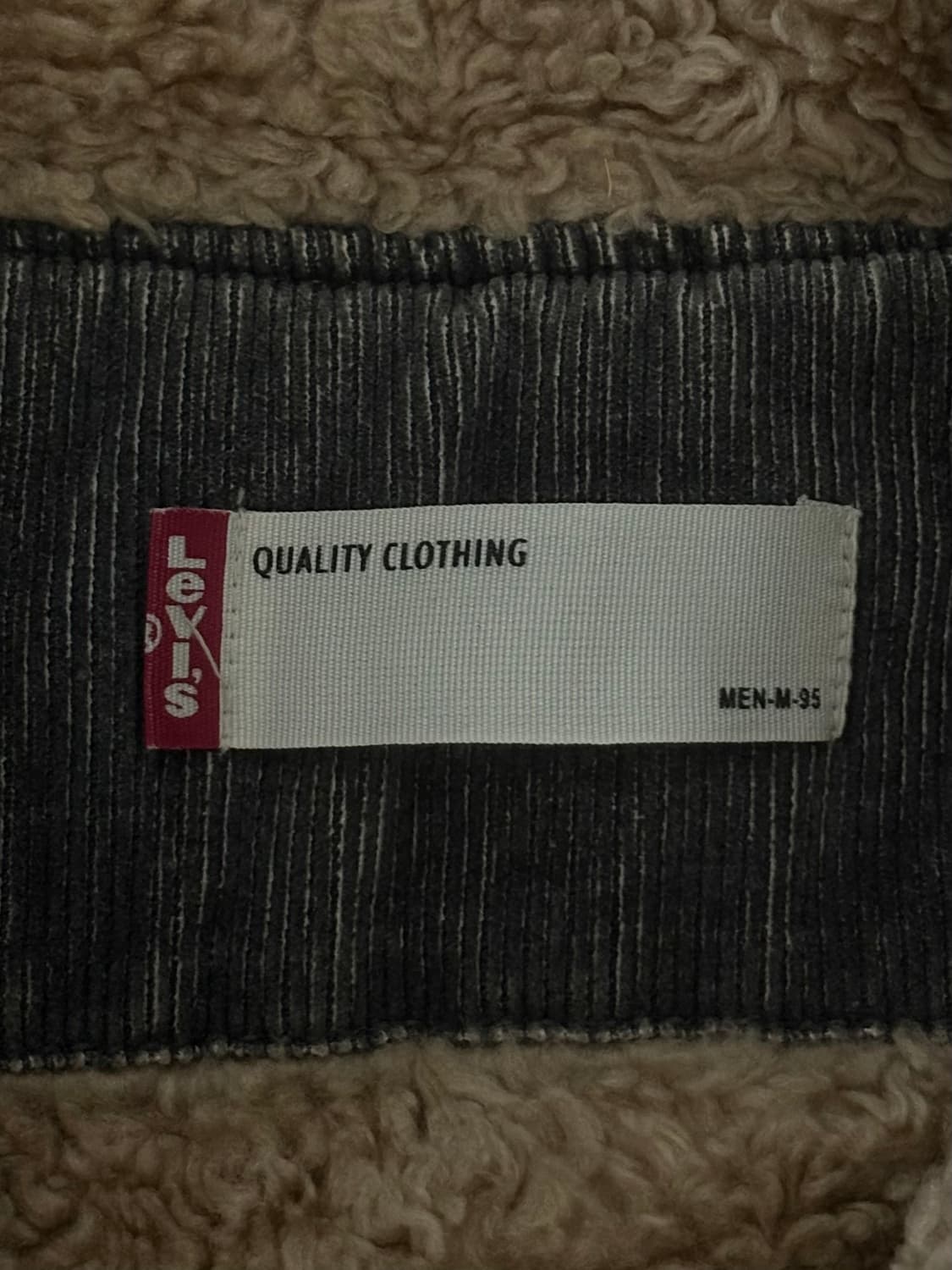 Levis 리바이스 흑청 코듀로이 데님 자켓 상품이미지4