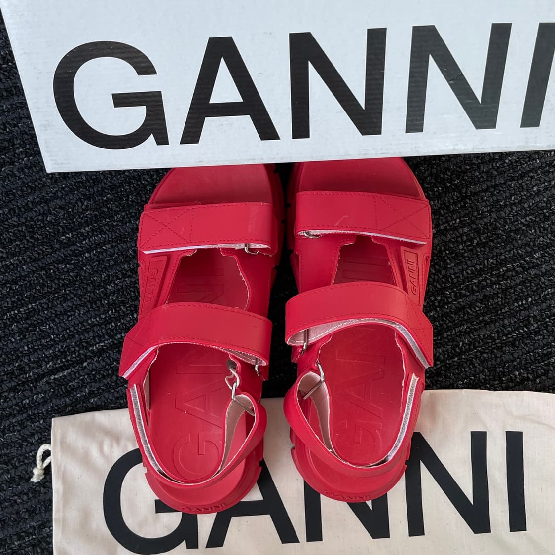 새상품💎 가니 GANNI 방수샌들 EU37 EU38 상품이미지5