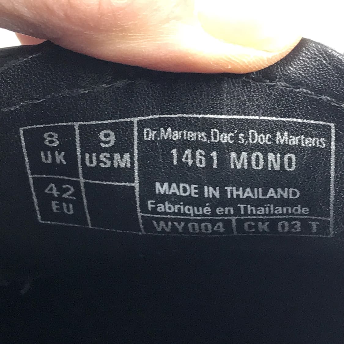 닥터마틴 1461 MONO 신발 UK8 (270) 상품이미지9